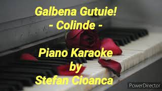 Galbena Gutuie Colinde piano karaoke  Nica Zaharia [upl. by Adleme]