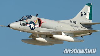 A4 Skyhawk Flybys  Selfridge ANGB Airshow 2022 [upl. by Daly]