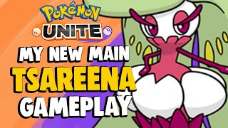 THE BEST WAY TO USE TSAREENA UNITE MOVE  Damage Build  Pokemon Unite Tsareena Gameplay [upl. by Nylrehc782]