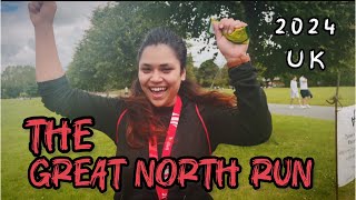 The Great North Run 2024  Newcastle  AJ Bell  How I ran my first 10K in UK after 3years [upl. by Akirehc338]