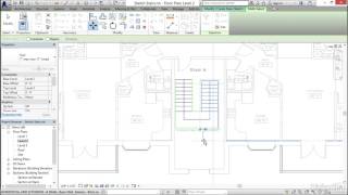 Revit Tutorial  Working with stairs [upl. by Mikkel]