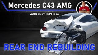 Mercedes AMG C43 The rear end rebuilding Восстановление задней части [upl. by Scrivings]