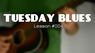 Mix Major and Minor Pentatonics Like BB King Tuesday Blues 004 [upl. by Enamrahs119]