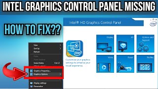 ➢Intel HD Graphics Control Panel Missing  Intel Graphics Missing From Desktop Right Click  Latest [upl. by Wehttan31]