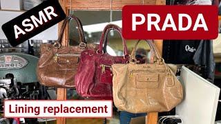 3 PRADA bags lining replacement [upl. by Mill]