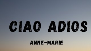 AnneMarie  Ciao Adios  Lyrics [upl. by Mayer]