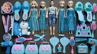 Frozen barbie dollsMost satisfying unboxing hello kitty cute barbie dollsASMR video [upl. by Aicekan]