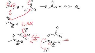 Carboxylic Acid converting into Acid Chloride with SOCl2 thionyl chloride [upl. by Attevroc]