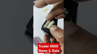 Trodat Printy 4850 Name amp Date 📅 Stamp trodatprinty4850 stampfactory shortvideo [upl. by Atsev]