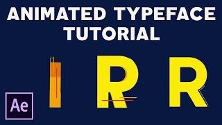 Create an Animated Typeface in After Effects CC 2018  Tutorial [upl. by Christoper]