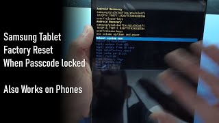 Method 1 Samsung Tablet Factory Reset for forgotten password [upl. by Qifar]