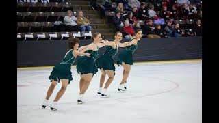 MICHIGAN STATE SYNCHRONIZED SKATING COLLEGIATE 2023  Midwestern Sectionals Rockford IL [upl. by Filip337]