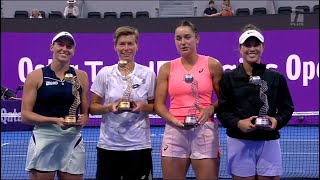 SchuursStefani vs DolehideKrawczyk  Qtar Open 2024  Final  Trophy amp Ceremony [upl. by Strait]