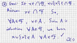 Axiomatic Set Theory 7 Theres a minimal inductive set [upl. by Hasin]