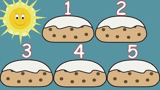 Five Currant Buns in a Bakers Shop Nursery Rhyme for babies and toddlers from Sing and Learn [upl. by Anaihs]