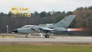 4K Panavia Tornado IDS Luftwaffe German Air Force 4345 departure at Manching Airbase IGS ETSI [upl. by Nahgen]