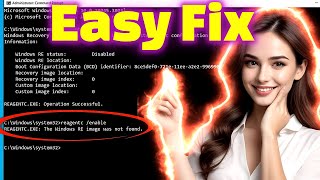 How to Fix REAGENTCEXE The Windows RE Image Was Not Found on Windows 1011 [upl. by Akcinahs858]