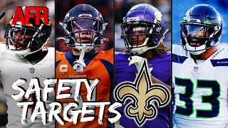 4 Safety Targets For Saints  Will New Orleans Add Immediate Starter [upl. by Allerym]