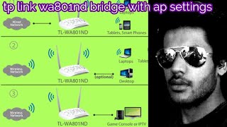 How to Tp link WA801nd Bridge with AP settings Tplink 801nd configure [upl. by Ettinger]