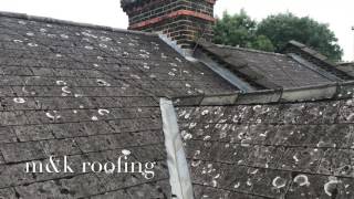 How to install a slate roof MampK ROOFING [upl. by Anead]