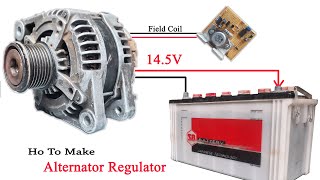 12v 150A car dynamo alternator regulator circuit make it yourself at home [upl. by Laroc]