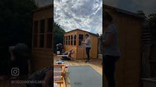 Build our 8x6 Shire Sun Pent Shiplap Potting Shed with walkintheparquet [upl. by Nhepets]