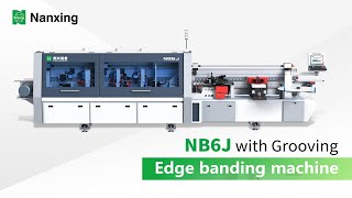 Nanxing Edge Banding Machine NB6J with Groving [upl. by Oster]