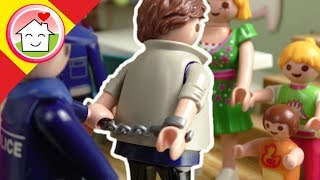 Playmobil policía en español Sin poder entrar en casa  Serie para niños con la familia Hauser [upl. by Harret]