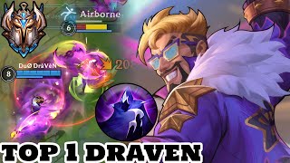 Wild Rift Draven  Top 1 Draven Gameplay Rank Challenger [upl. by Nevi229]