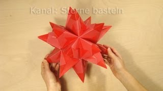 Sterne falten Bascetta Stern basteln  Origami Stern Faltanleitung  DIY Weihnachten [upl. by Asik]