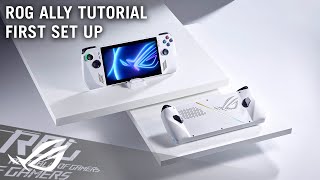 How to set up your ROG Ally and start playing games right away [upl. by Strickler]