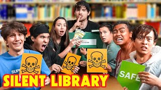 SILENT LIBRARY WITH 7 YOUTUBERS [upl. by Catima]