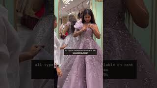 Gown on rent 😍 ✨️ ytshorts wedding weedinglehenga bridalfashion shorts shaadi rent new [upl. by Lucita]