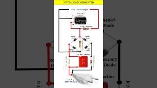 3 V to 12 V Converter  Voltage Converter 🔥🔥 shorts electricedison diy homemade converters [upl. by Hollie]