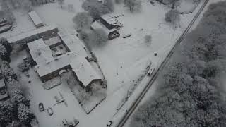 Skelmersdale drone snow day 16th January 2024 [upl. by Rebe]