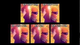 Naruto 5th OP Seishun Kyousoukyoku 5 versions 5 screens [upl. by Karl]