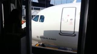 Jetbridge docking with Airbus A320 [upl. by Ravilob788]