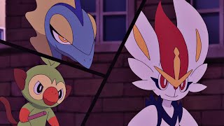 Cinderace Team up With Inteleon and Grookey「AMV」 Castle  Pokemon Journeys Episode 127 [upl. by Eenehs]