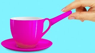 20 GENIALES TRUCOS Y MANUALIDADES CON TAZAS Y PLATOS [upl. by Nissa]