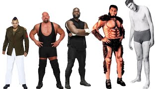 wwe wrestlers all time height comparison biggest wrestlers in wwe ever [upl. by Yonah687]