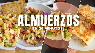 Almuerzos Saludables Rápidos y Ricos 🥑🌾🌱  20 minutos o menos [upl. by Ronda143]