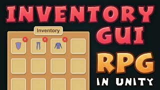 INVENTORY UI  Making an RPG in Unity E05 [upl. by Primaveras125]