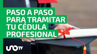 ¿La perdiste Paso a paso para tramitar tu cédula profesional en CDMX y estados [upl. by Ewall]