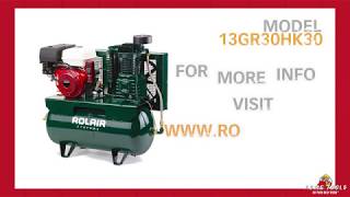 Rolair 13 HP ElectricStart Compressor [upl. by Ennaylloh15]