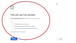 How to Fix this site cant be reached took too long to respond windows 10 [upl. by Dachi]