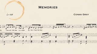 Conan Gray  Memories Lyric Video [upl. by Enois909]