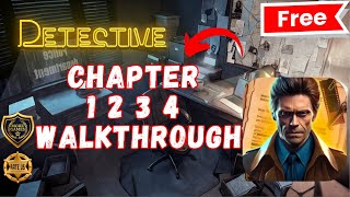 Detective Escape Room Games CHAPTER 1 2 3 4  Full walkthrough ♥ Escape Adventure Games [upl. by Darrey]