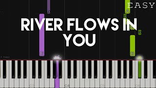 River Flows In You  Yiruma  EASY Piano Tutorial [upl. by Akerboom]