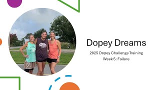 Dopey Dreams  2025 Dopey Challenge Training  Week 5 Failure [upl. by Yesor]