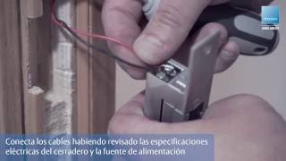 Instalación de cerradero eléctrico de embutir  TESA ASSA ABLOY [upl. by Eynahpets429]